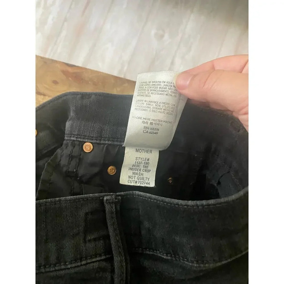 Mother The Insider Crop Shorts Not Guilty Size 25 - Picture 8 of 8